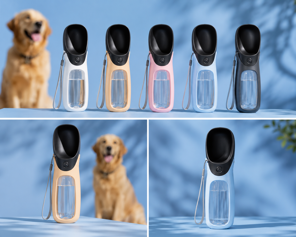 Portable Dog Water Bottle For Small Large Dogs Foldable Lightweight Drinking Bowl Outdoor Travel Walking Running Puppy Supplies